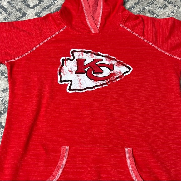 Women’s KC Kansas City Chiefs Football NFL lightweight hoodie sweatshirt XL - Picture 7 of 11